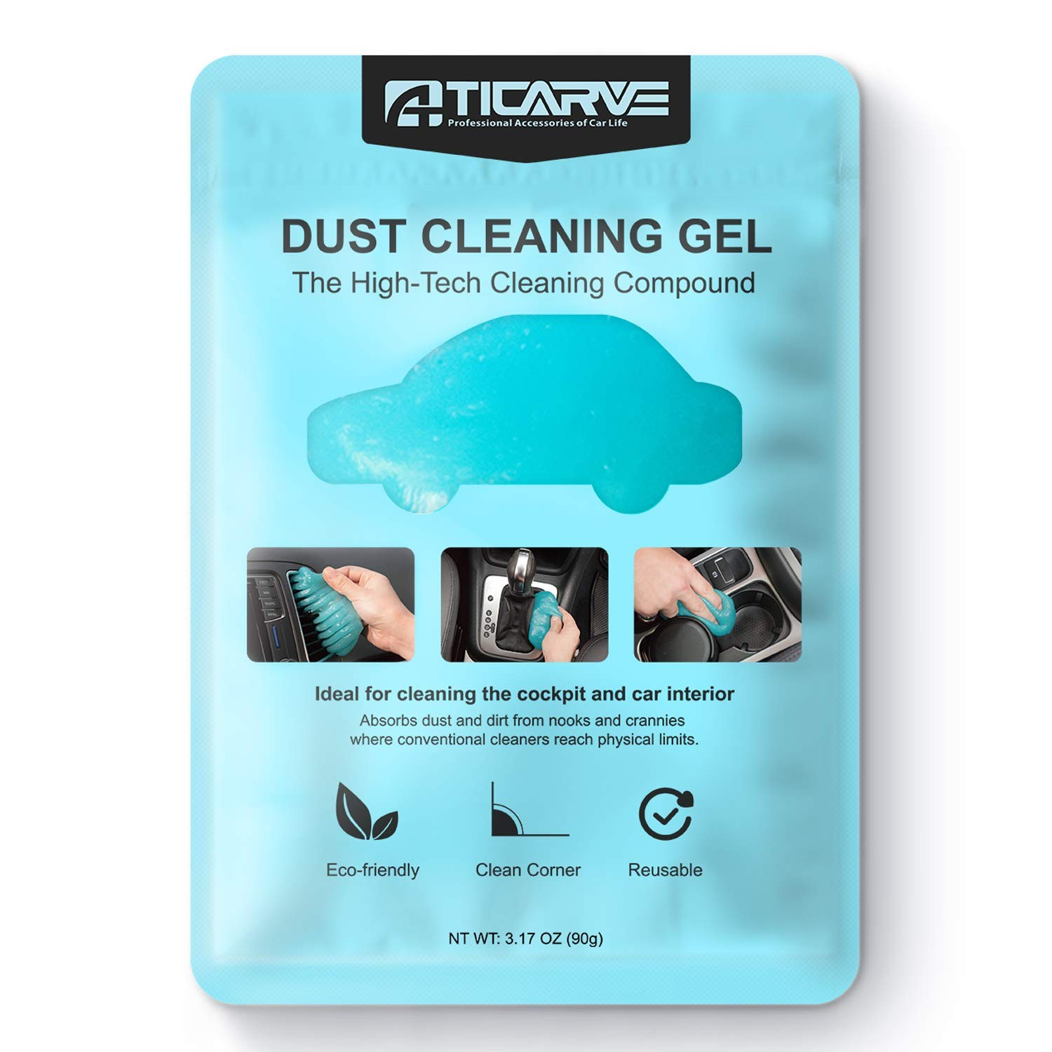 Cleaning Gel for Car Detailing Putty Vent Cleaner Goo 1 Pack, Blue