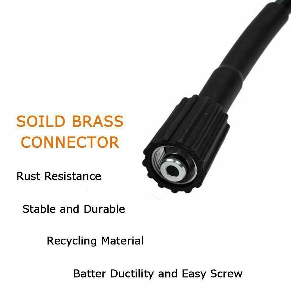 High Pressure 3000PSI Car Power Washer Gun Spray Wand Lance Nozzle and Hose Kit