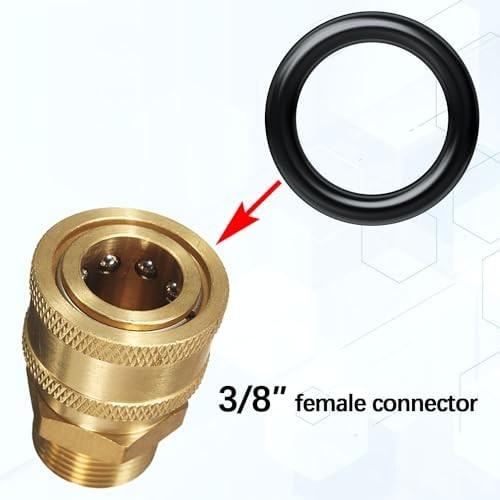 40 Pack O-Rings Power Pressure Washer Replacement for 3/8″ Quick Connect Coupler