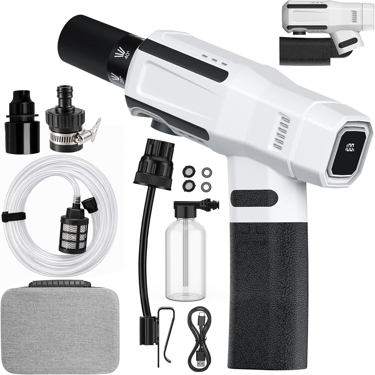 Foldable Cordless Washer, Portable Battery Washers, Handheld Washer for Car Home
