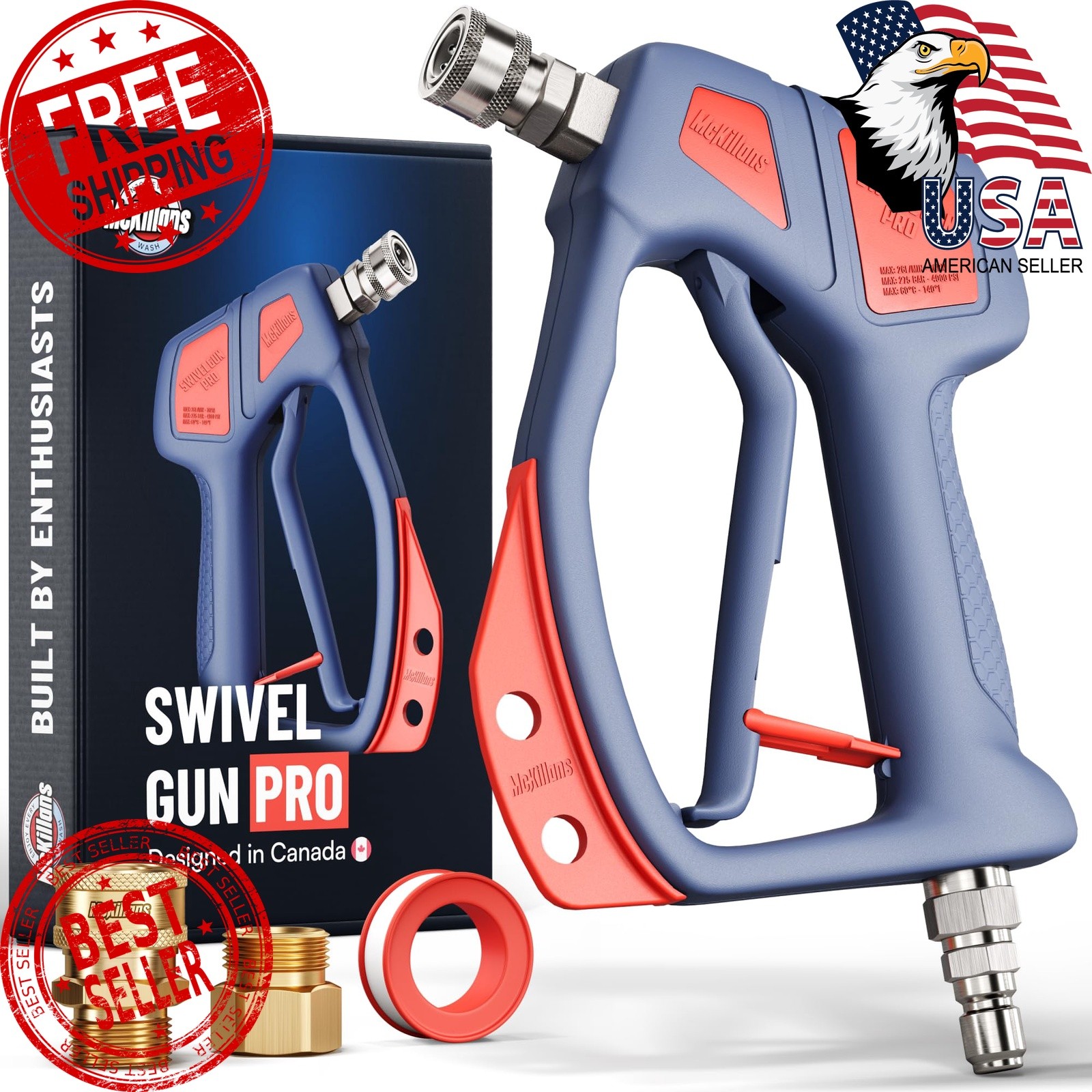 McKillans Swivel Gun Pro Washer Handle