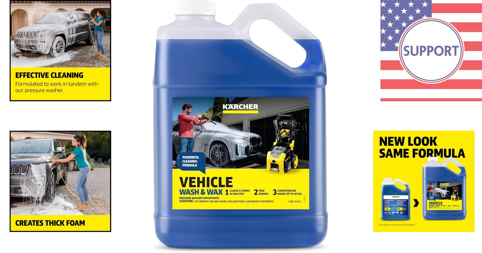 Ultimate Vehicle Wash & Wax Concentrate – Compatible with Most Pressure Washers