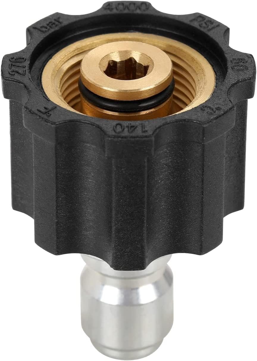 Yamatic Pressure Washer Adapter, M22 Female To 3/8” Quick Connect Plug