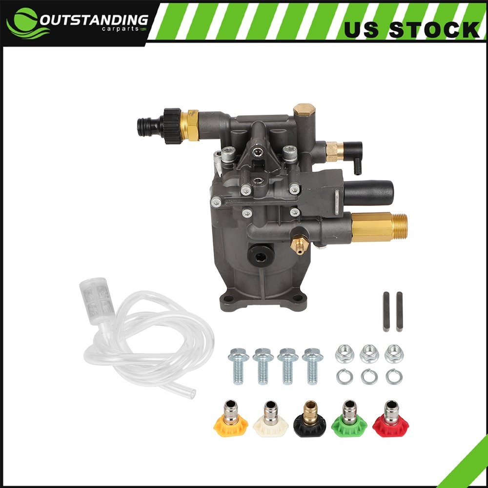 3/4″ Inch Shaft Horizontal Pressure Washer Pump Water Pump 3000 PSI 2.5 GPM