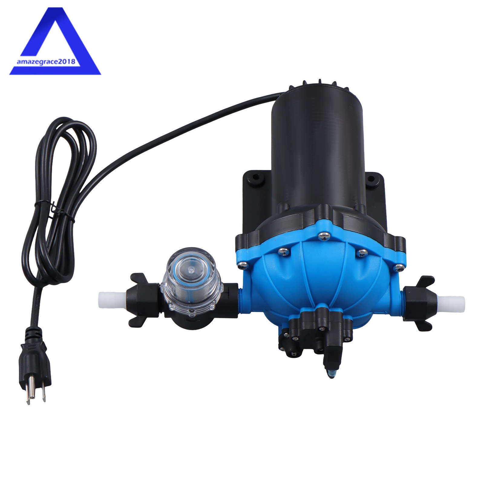 110V AC Water Diaphragm Pump 5-chamber 6 GPM 80 PSI Self Priming RV Water Pump