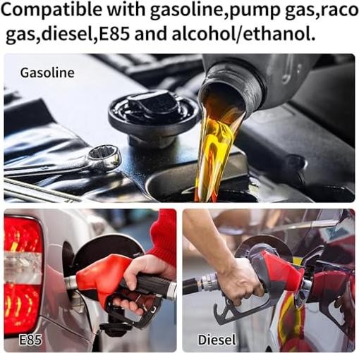 300LPH 044 External Inline Fuel Pump Kit – Gold Anodized, 12V High Pressure