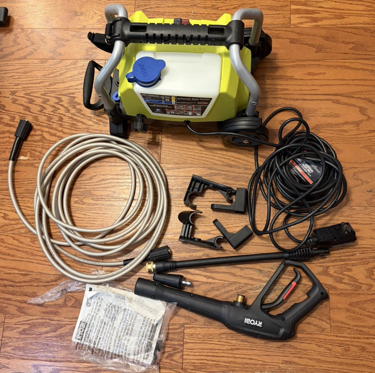 RYOBI 1900 PSI 1.2 GPM Cold Water Wheeled Corded Pressure Washer RY1419MT
