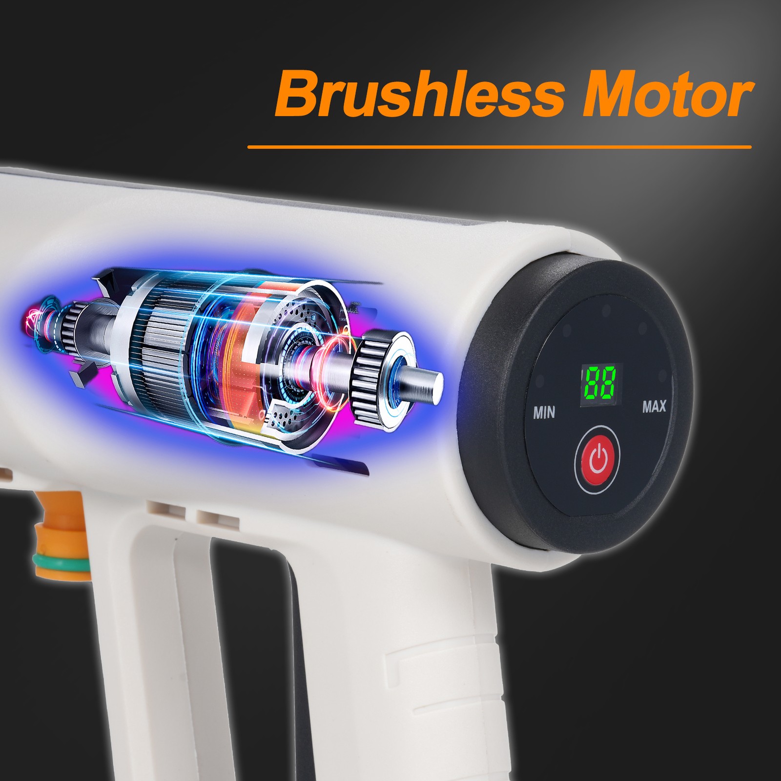 Pressure Washer 2.4MPa High-pressure Water Brushless Motor 3 Speed