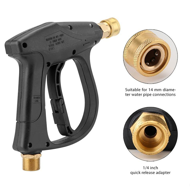 High Pressure Washer Gun Car Yard Foam Spray Short Wand Nozzle Power 3000 PSI