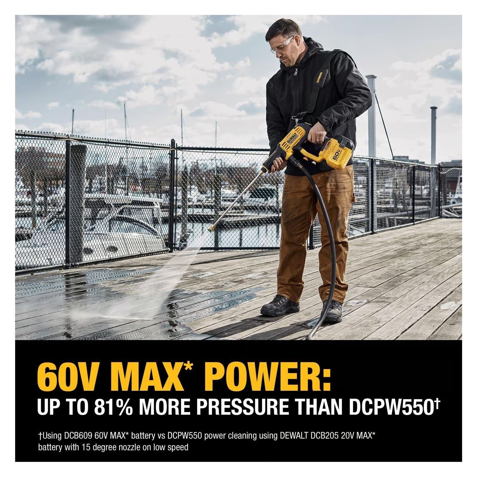 Dewalt FLEXVOLT 60V 1000 PSI 1.0 GPM Power Cleaner DCPW1000B Open Box