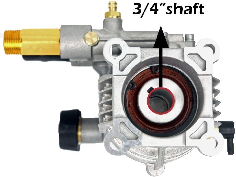 Pressure Washer Pump 2800 PSI 3/4 Inch Shaft Aluminum Replacement Fits Simpson