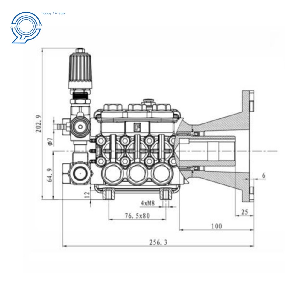 4000 PSI Pressure Power Washer Pump 4.0 GPM 1″ Hollow Shaft Water Pump
