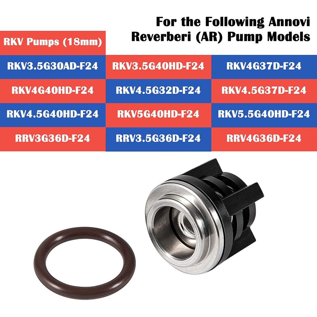 AR1828 Check Valve Kit for Annovi Reverberi for RRV RKV XRCV Models 18mm 12pcs