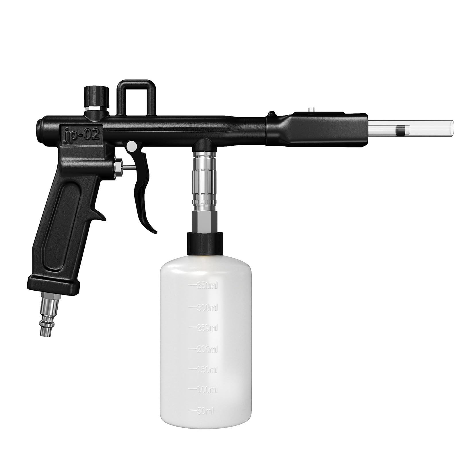 Wengus Car Cleaning Gun, Auto Interior air blow gun with bottle, Black