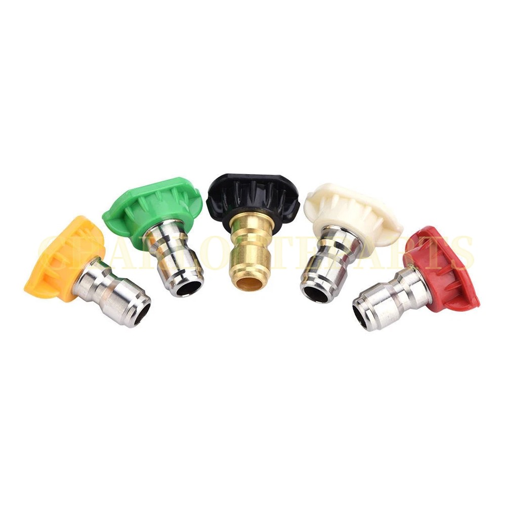 5pcs Pressure Washer Spray Tips Nozzles High Power Kit Quick Connect 1/4″ Set