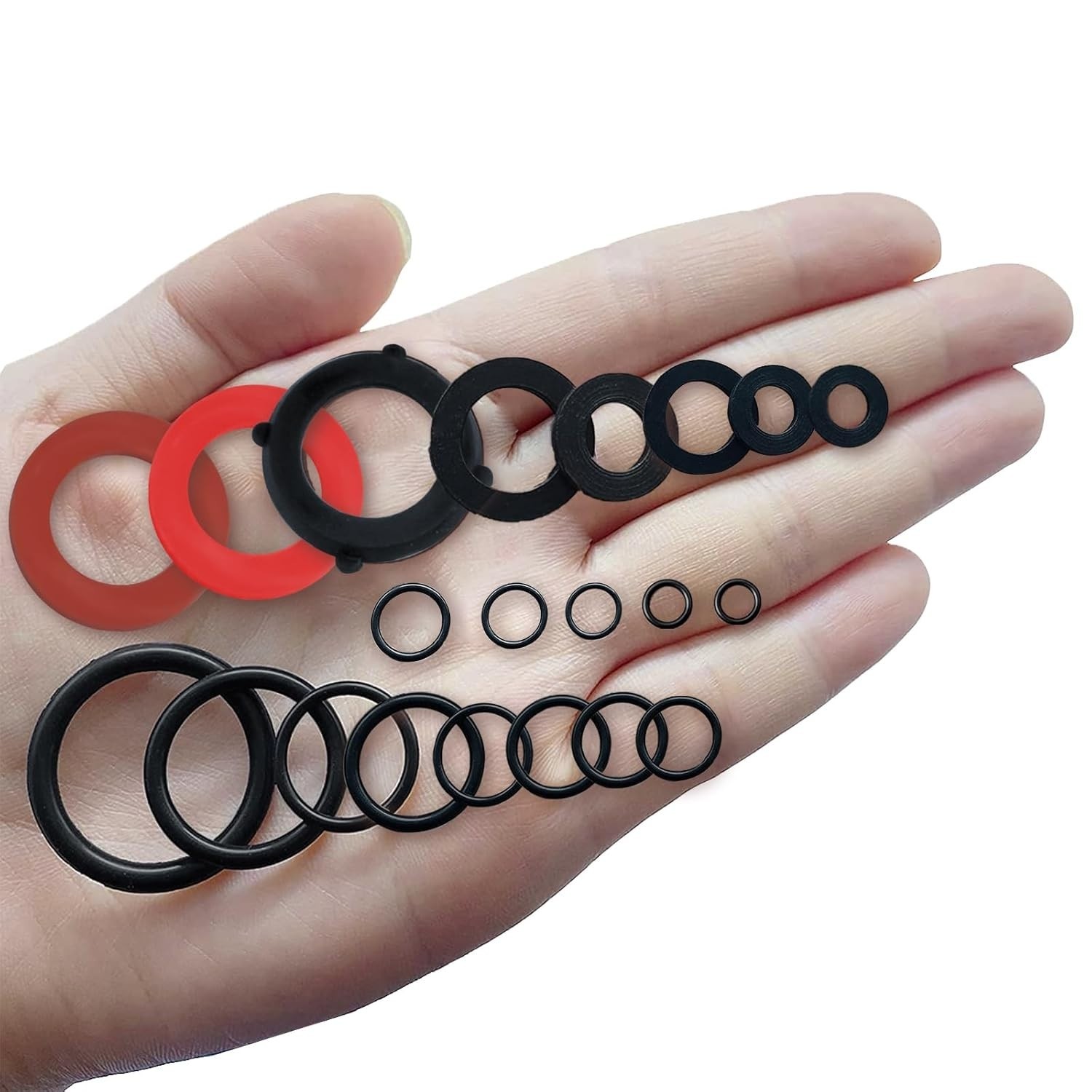 Arandelas De Goma Para Manguera, Sellos Resistentes, Pack 610 Piezas Negro NUEVO