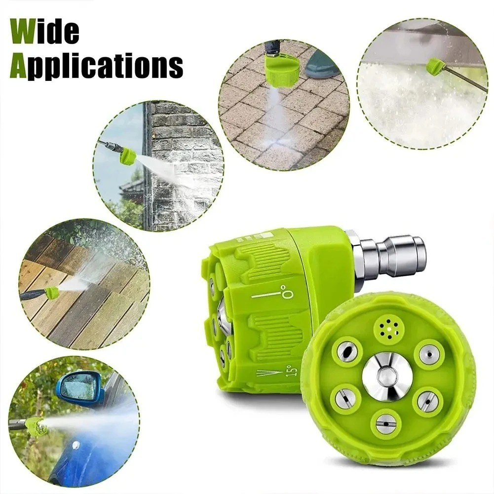 High Pressure Washer Spray Nozzle 6 in1 Car Wash Tool Fast Shipping