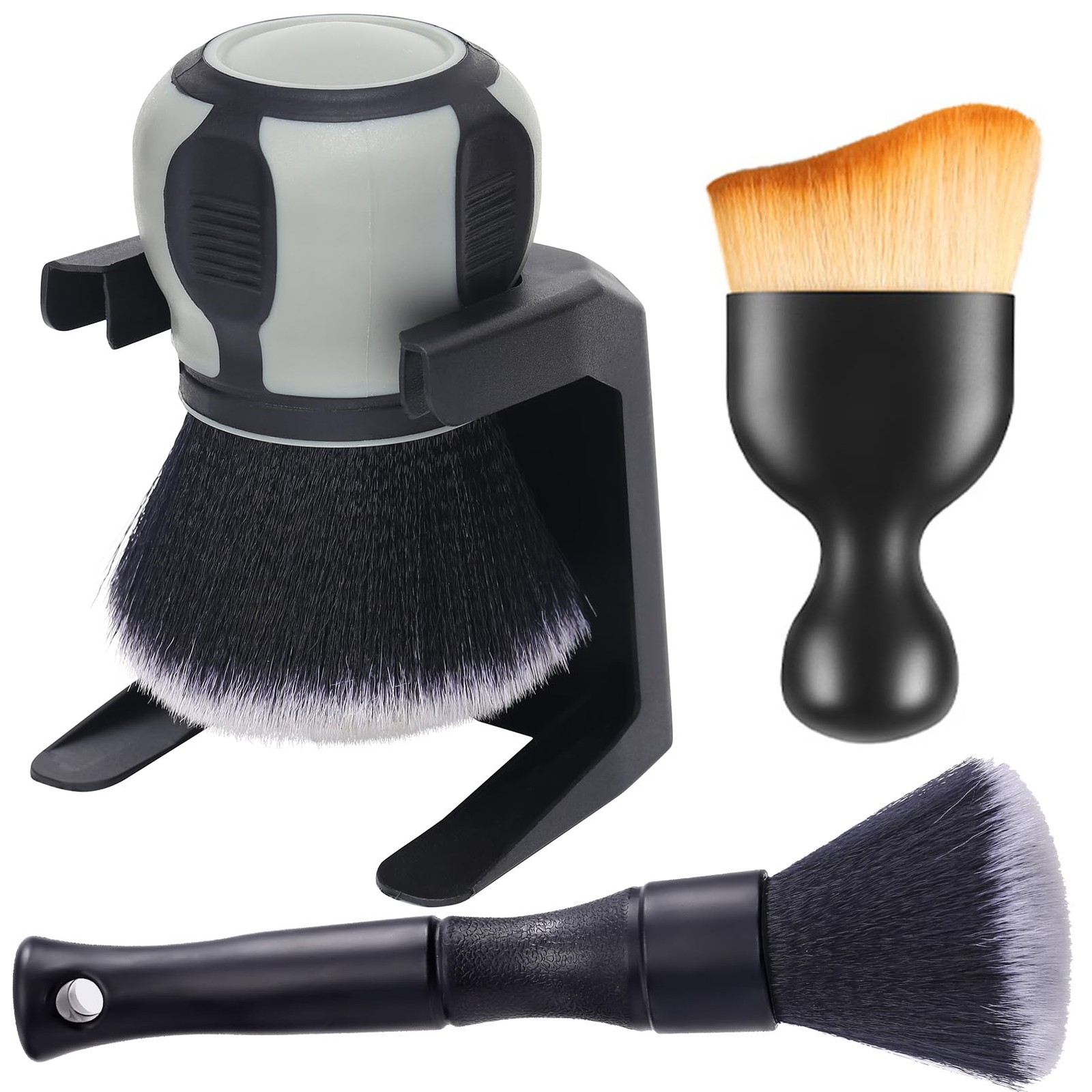 Curveball Detail Brush, Car Ultra Soft Bristles Detailing Extra Large, Gray