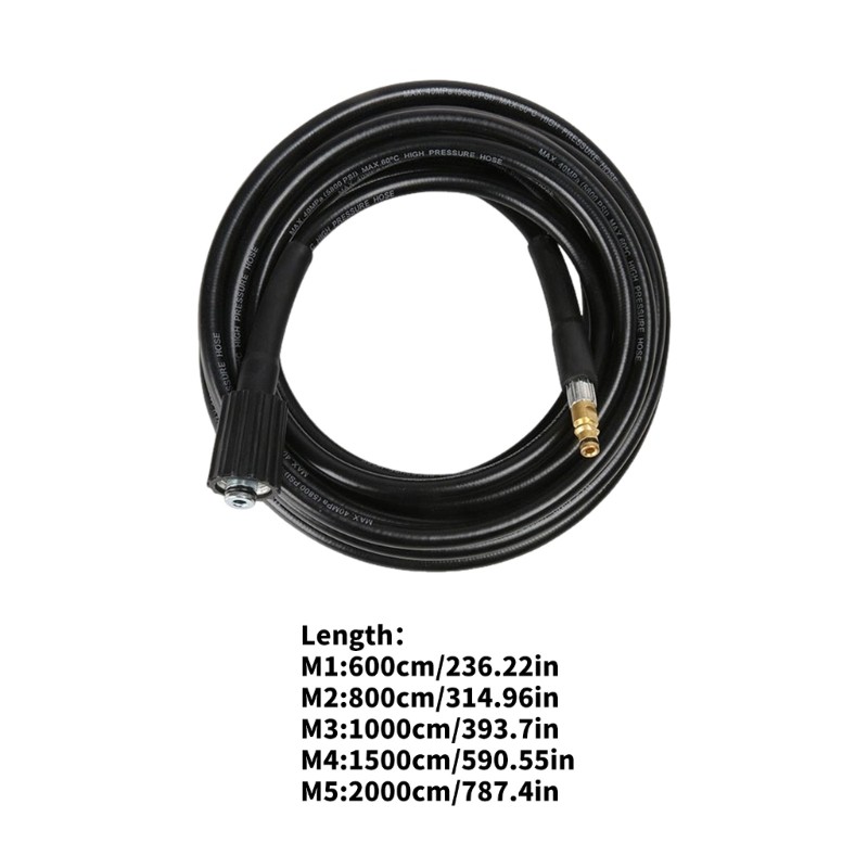 Threaded End Washer Hose for Vehicle Washing and Outdoor Floor Care