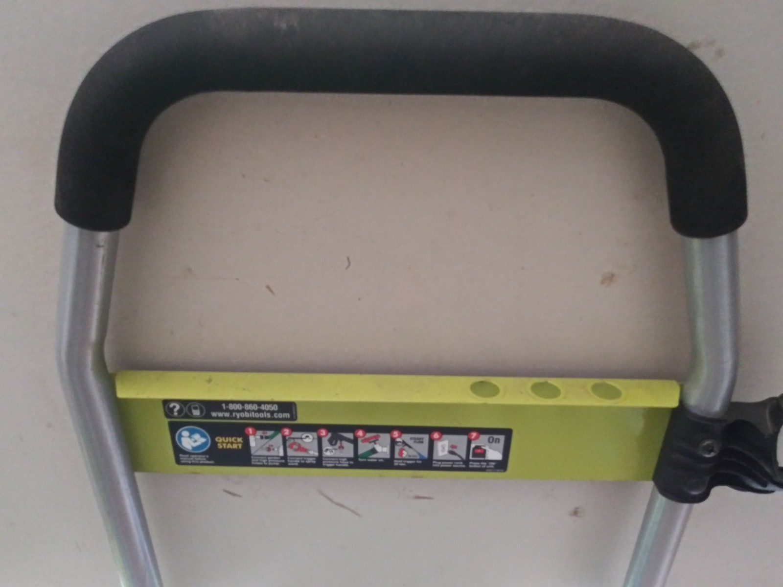 RYOBI Model RY141900VNM pressure washer OEM Performance Panel