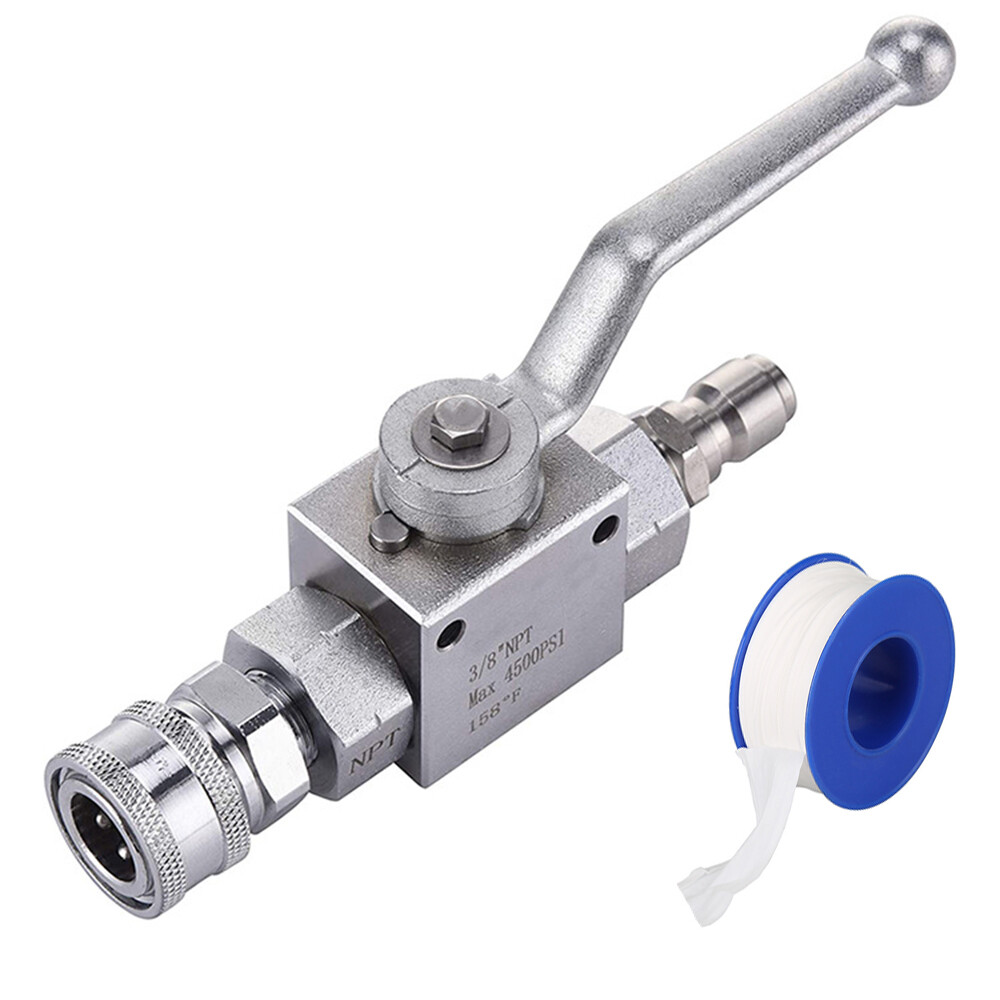 3/8″ Ball Valve for Pressure Washers Max 4500 PSI 3/8″ fitting Female Out
