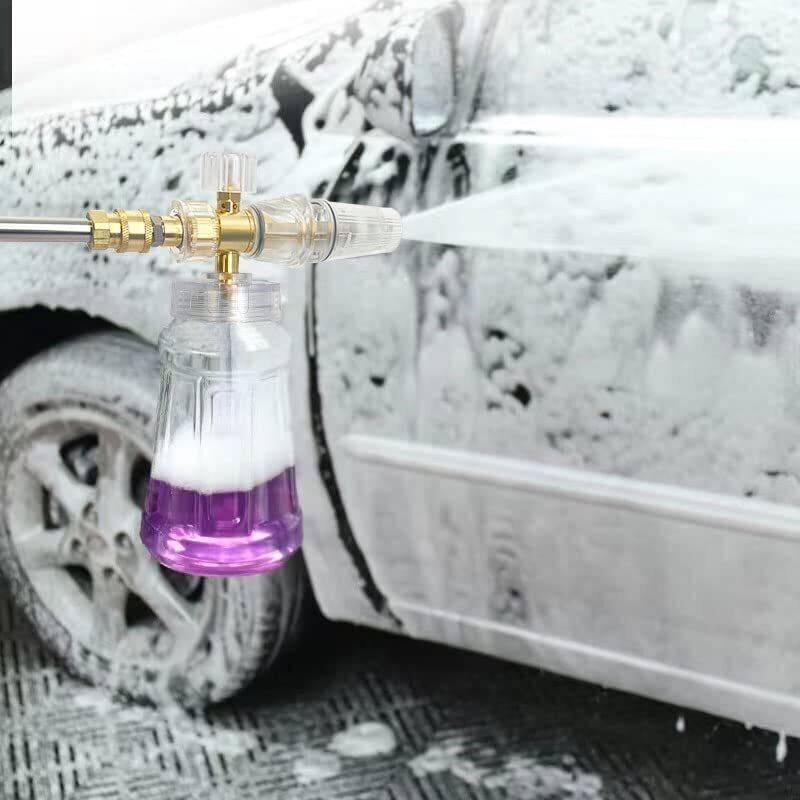 Plus 1/4″ Snow Foam Cannon+High Pressure Washer Gun Soap Lance Spray Quick Tips
