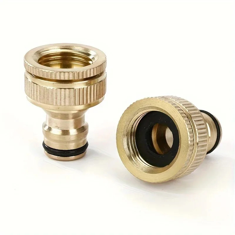 Brass Faucet Tap Connector Mixer Hose Adaptor Quick Connecter 1/2 3/4 Copper Hos