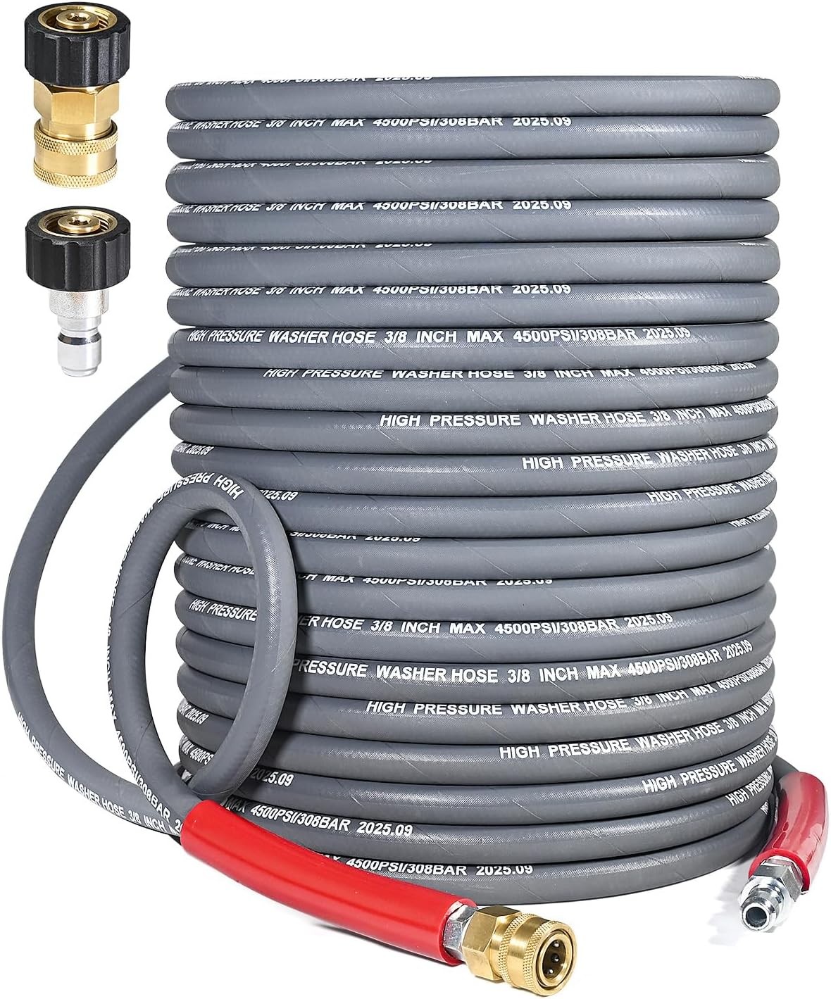 Pressure Washer Hose 100FT 4500PSI Steel Braided M22