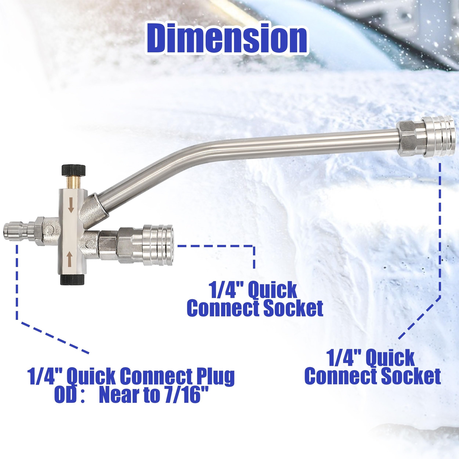 Tool Daily Foam Cannon Dual-Connector Pressure Washer Attachment 5 Nozzles