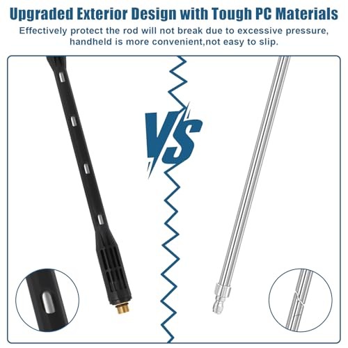 Upgraded Pressure Washer Extension Wand,Up to 115in,4000 PSI Gutter Cleaner