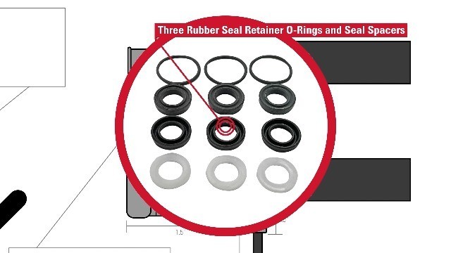 Replacement Water Seal Kit for Pressure Washer Pumps – Durable, Easy Install, Bl