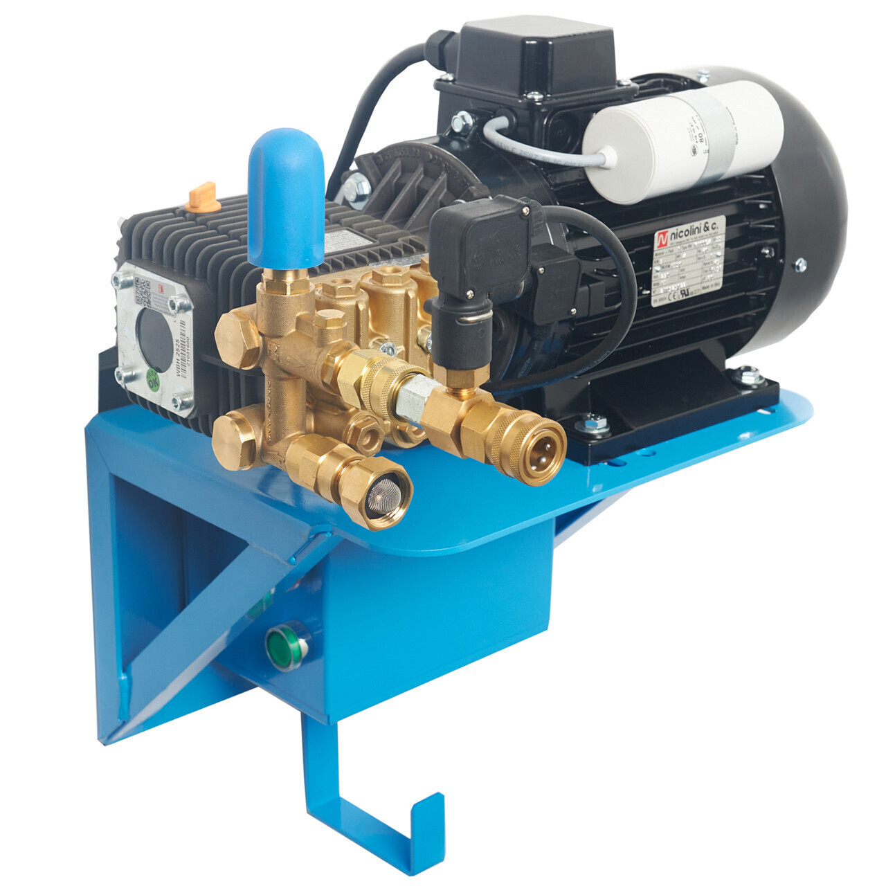 Canpump Wall-Mount Pressure Washer: 4 hp Nicolini Motor 230 V, Auto Start-Stop