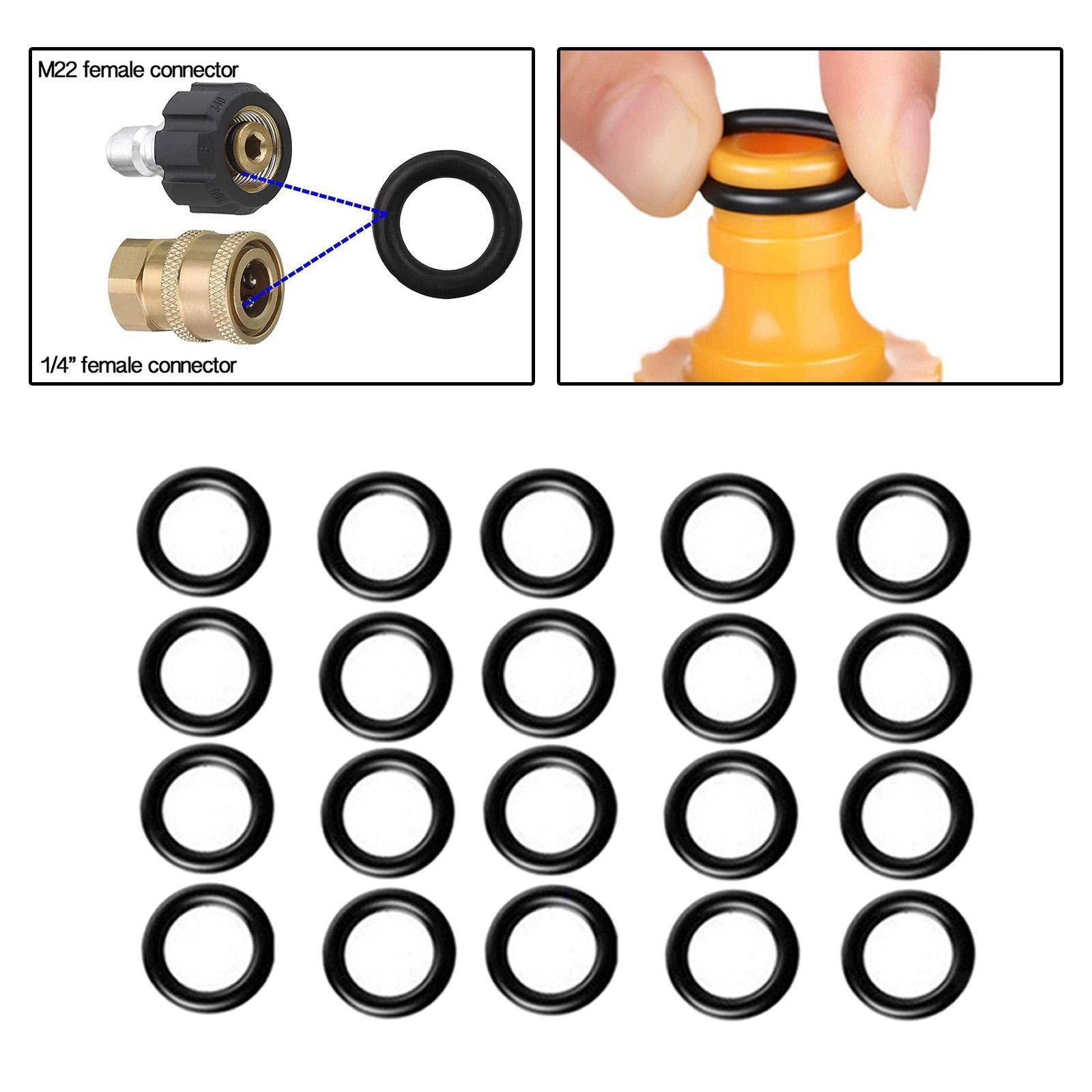 20x Electric Pressure Washer O-Rings Accessories for 1/4\\\”