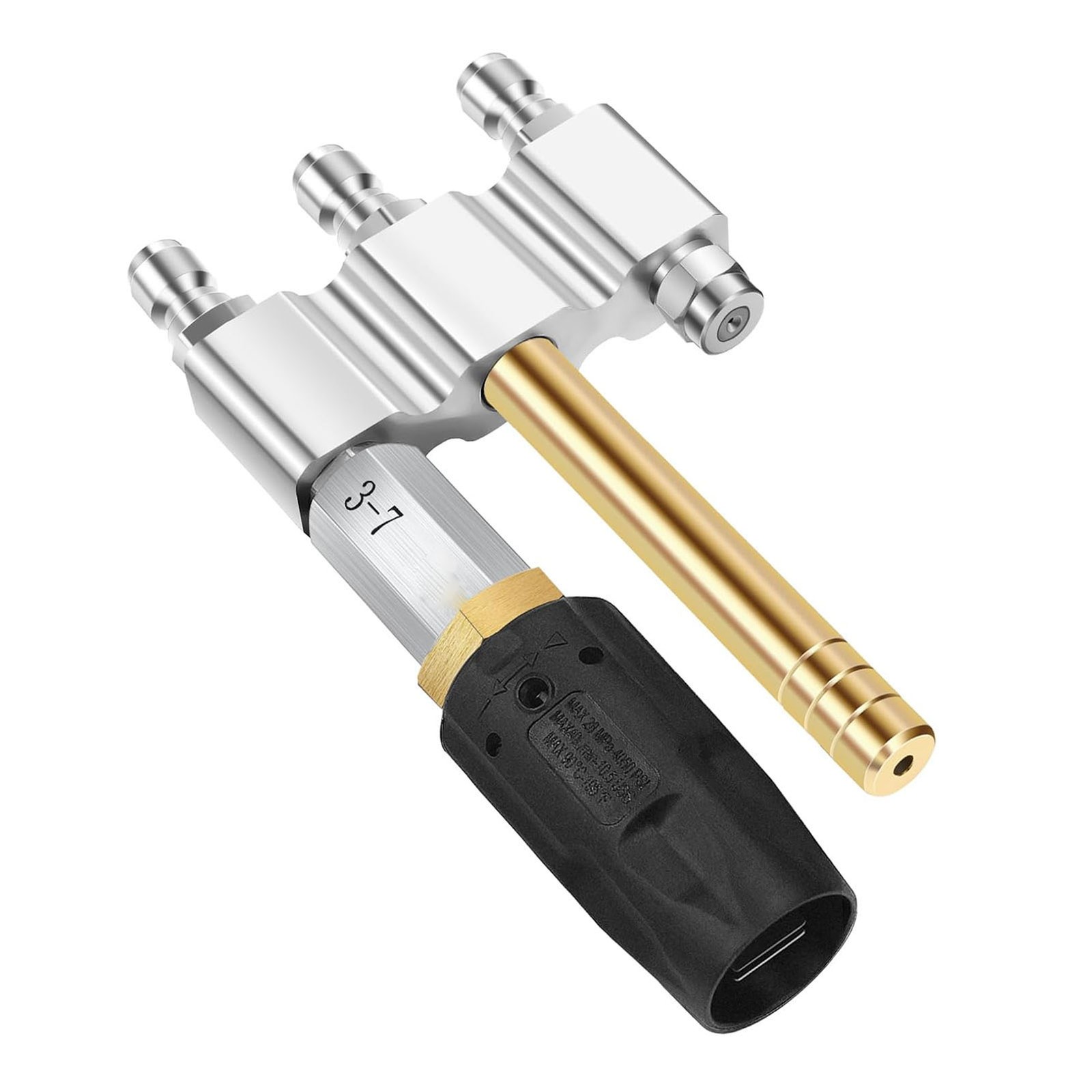 M5 Twist Nozzle 1/4in Quick Connection 1000-6000Psi 3-7GPM 3 In 1 Nozzle