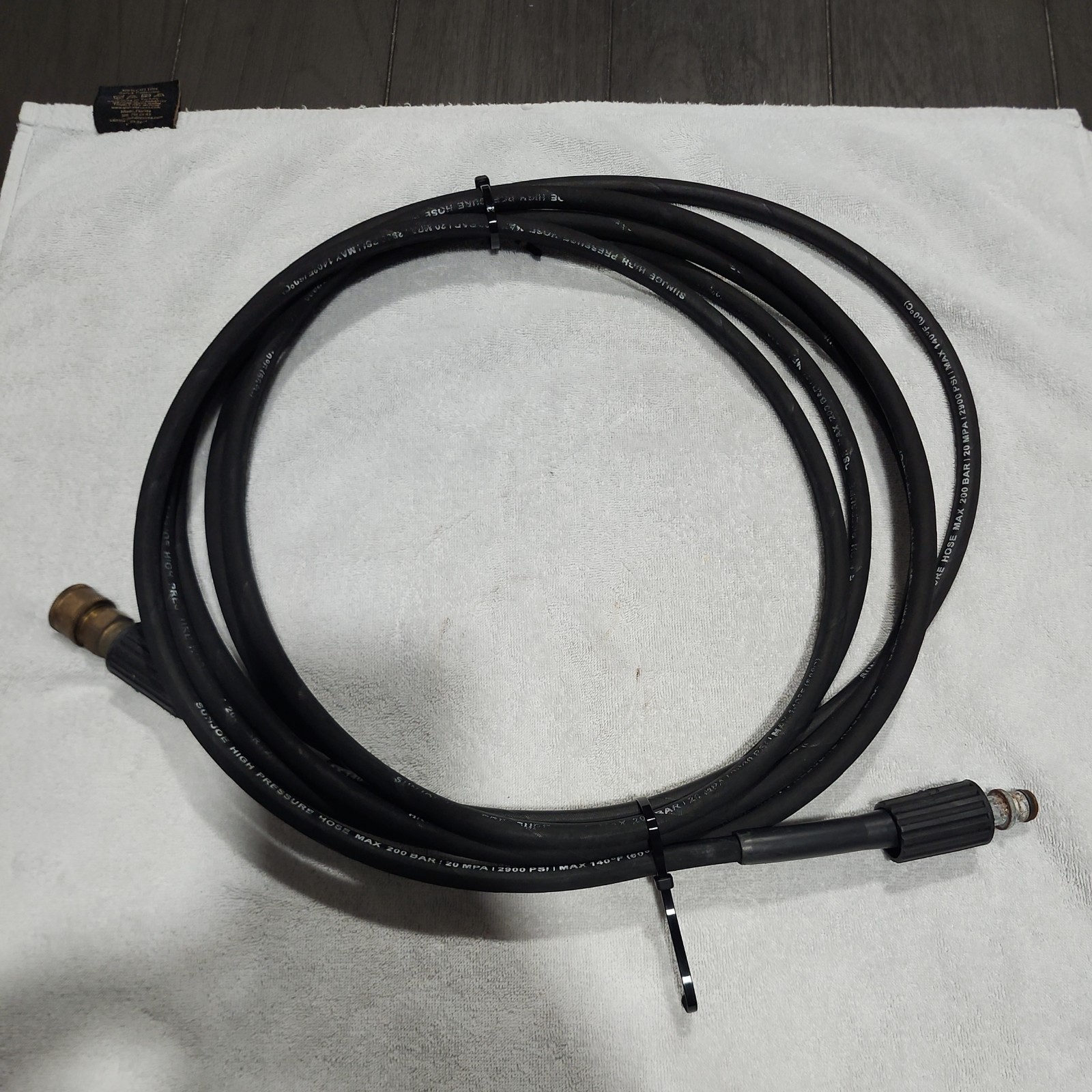 OEM Sun Joe High Pressure Washer Hose SPX3000 2900 PSI Used M22 15mm 20ft