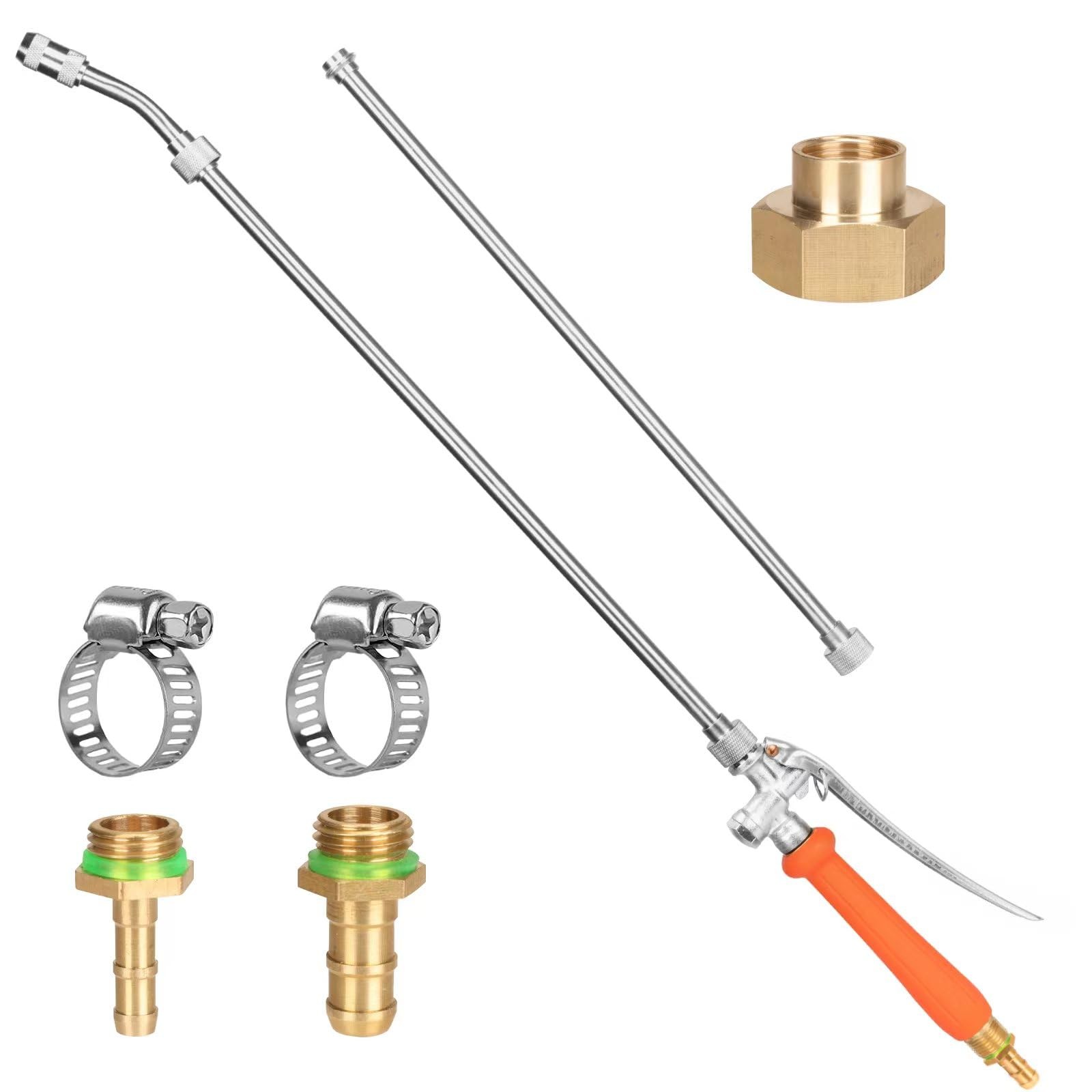 All Metal 44 Inches Replacement Sprayer Wand, Garden Hose Watering Orange