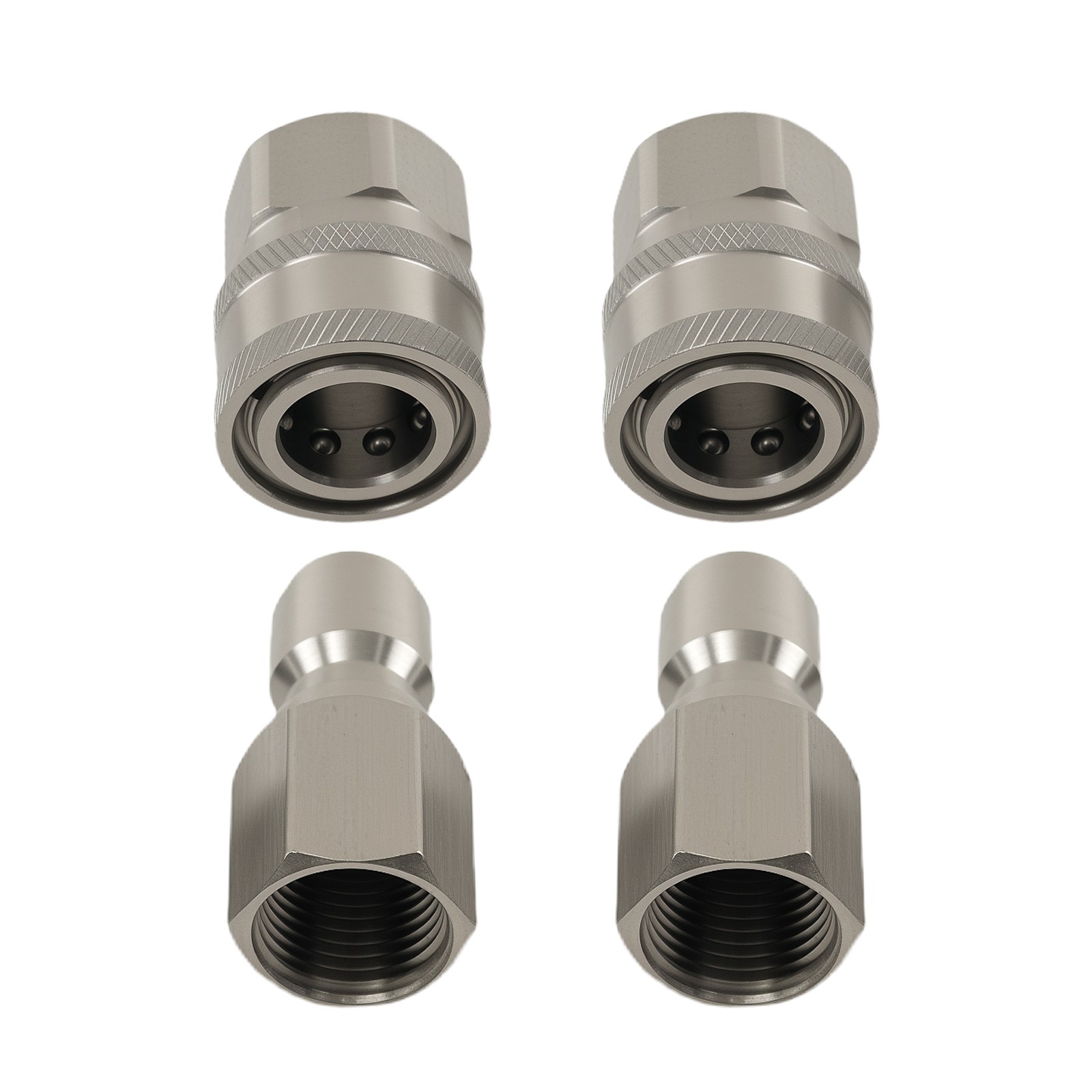 3/8″ NPT Quick Connect Pressure Washer Hose Adapter Coupler Stainless 5000PSI