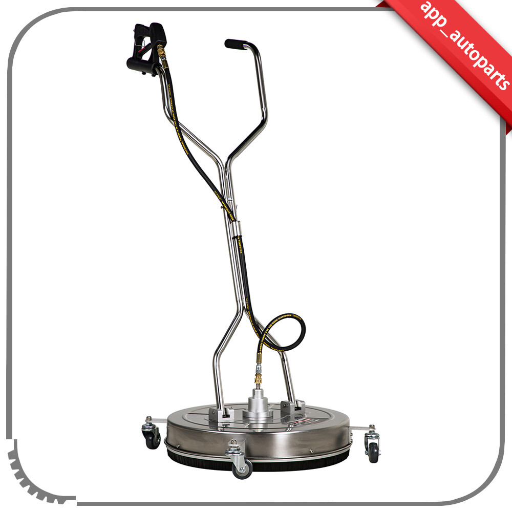 24″ Pressure Washer Surface Cleaner with Handle & 4 Spinner Wheels 8GPM