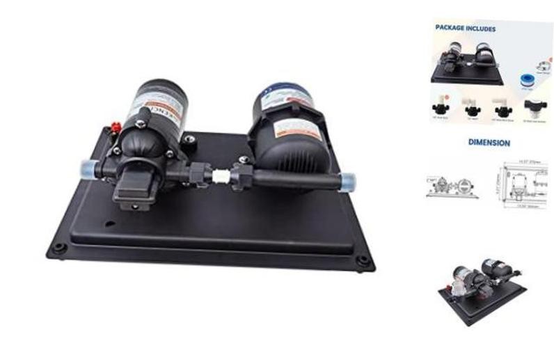 RV Water System – Accumulator Tank System – 12Vdc, 4.0 GPM, 45 PSI, 0.2 Gallon