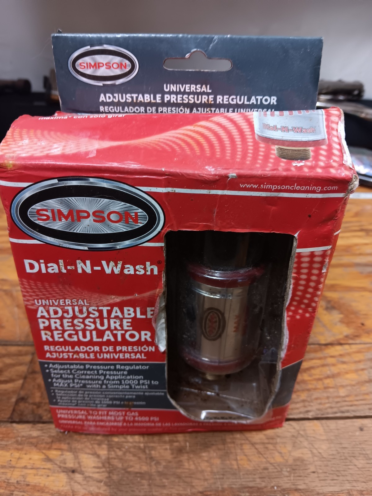 Simpson Dial -N- Wash Universal Adjustable Pressure Washer Regulator To 4500 PSI
