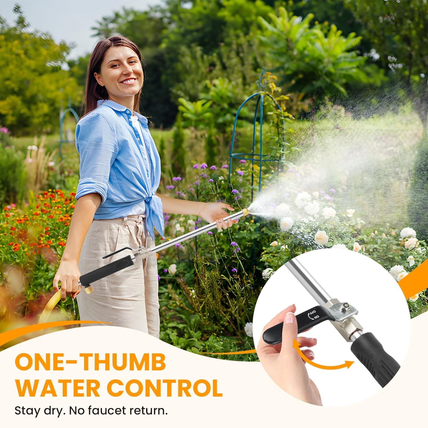 5000 PSI Jet Nozzle for Garden Hose, Quick Connect, 2 Nozzles