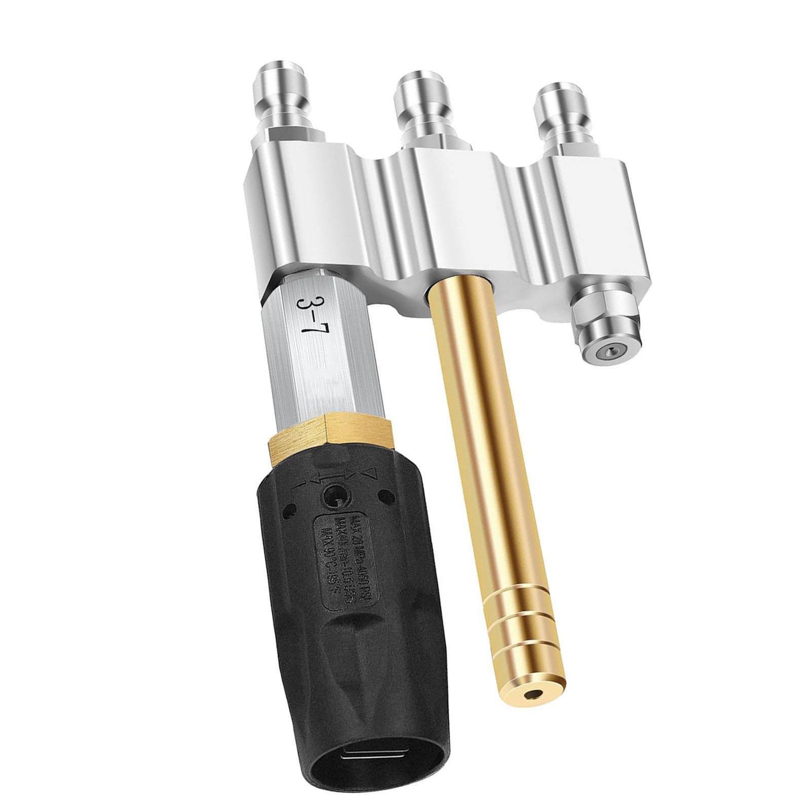 M5 Twist Nozzle 1/4in Quick Connection 1000-6000Psi 3-7GPM 3 In 1 Nozzle