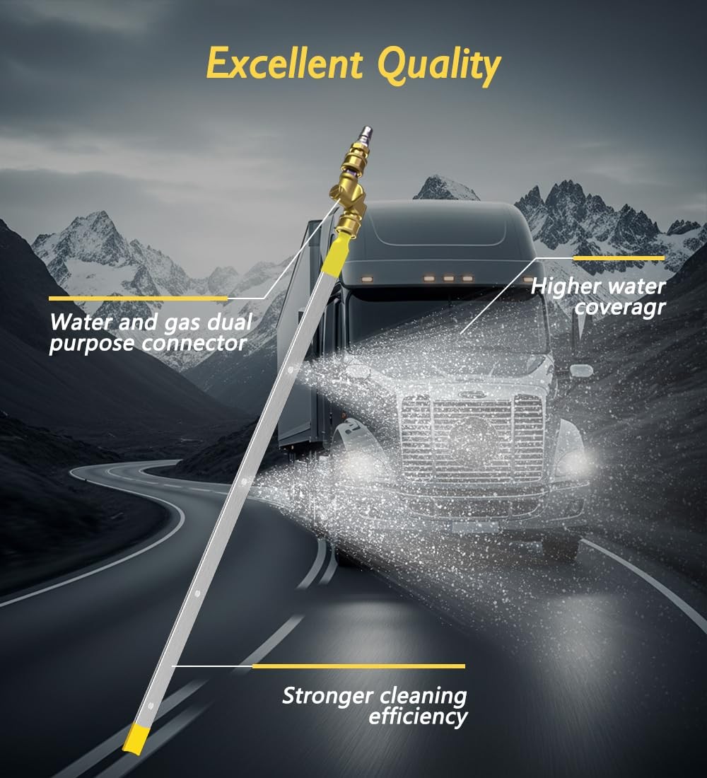 LFMUFNO 100cm Radiator Cleaning Wand Pressure Washer Tool