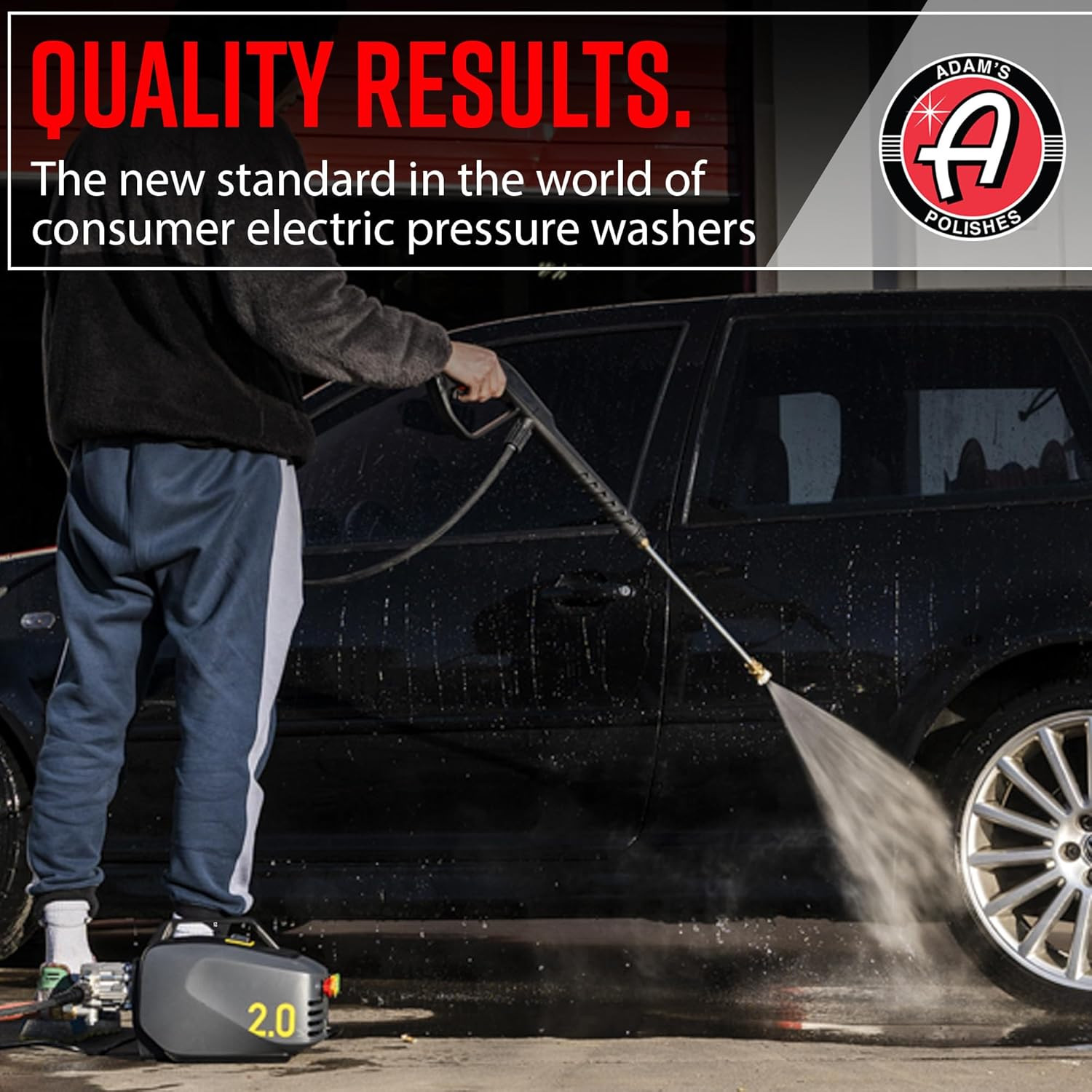 Adam’S Polishes Active Pressure Washer 2.0 & Mega Foam Car Soap (5 Item) Powerfu