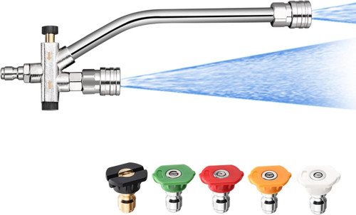 1L Snow Foam Lance Cannon Soap Bottle Dual-Connector Double Tip Attachment USA