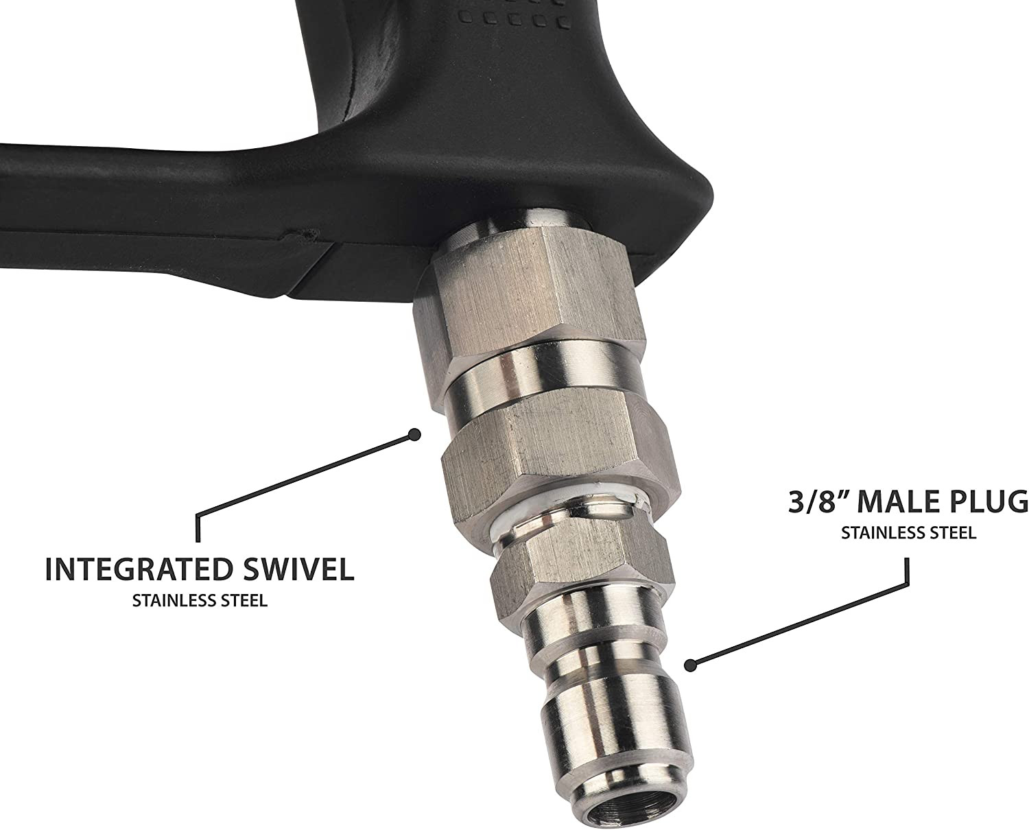 Mckillans Swivel Washer Gun and Extension Rinsing Wand Bundle