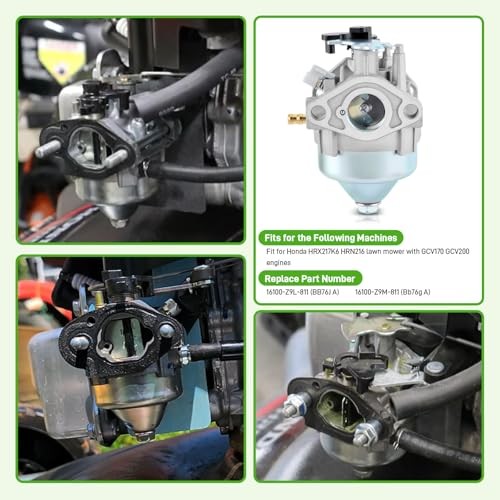 Carburetor for Honda HRN216 HRX217K6 GCV170 GCV200 16100-Z9L-811 16100-Z9M-811