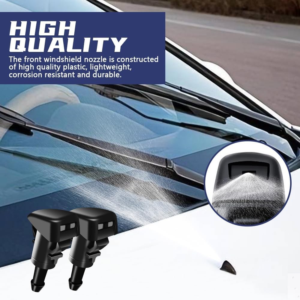 2PCS Front Windshield Washer Nozzle Compatible with Chrysler Dodge Ram,Car Winds