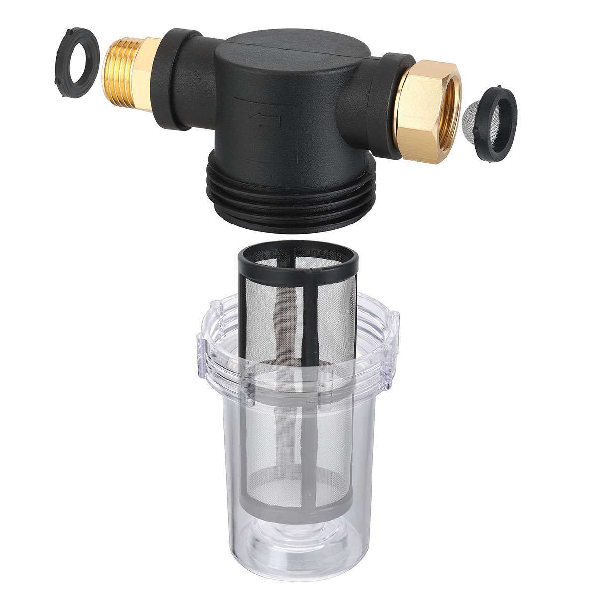 Garden Hose Inlet Filter Inline Water Pressure Washer Sediment Washing Machine