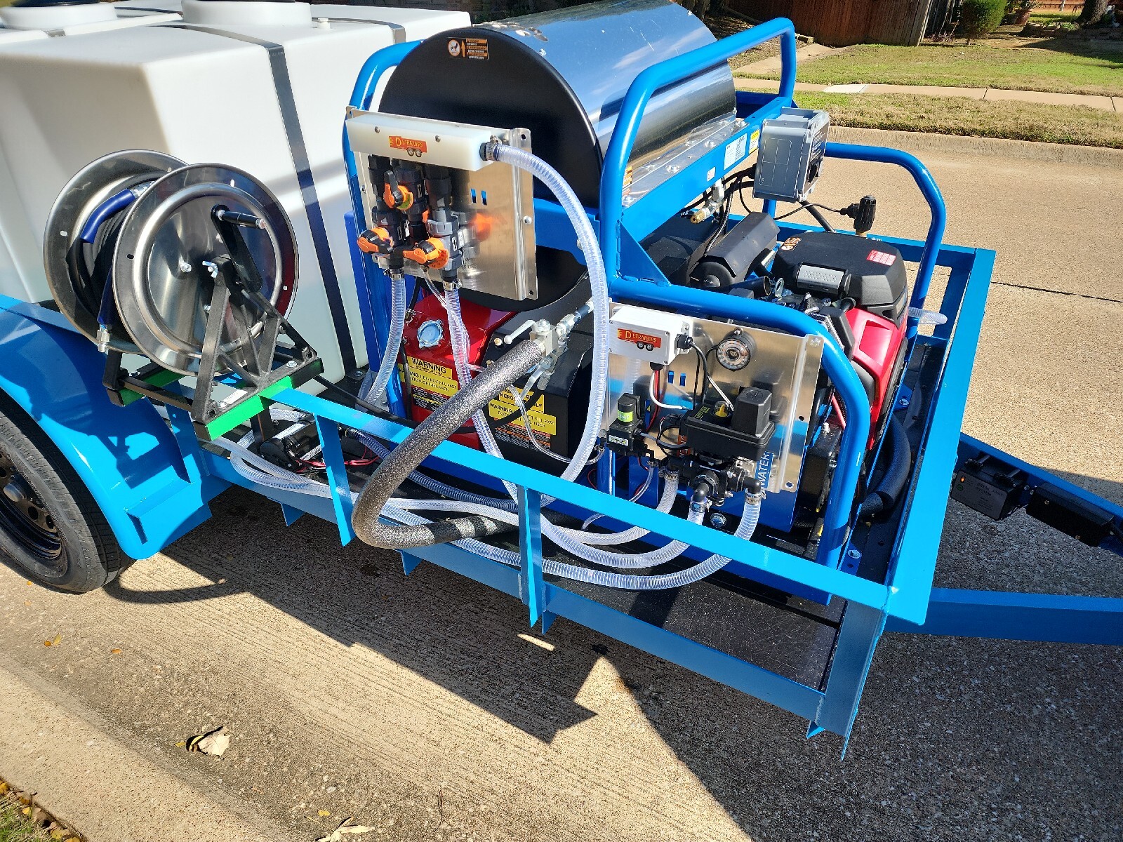 DETRAILERS DUAL LINE HOT WATER – SOFT WASH HYBRID TRAILER